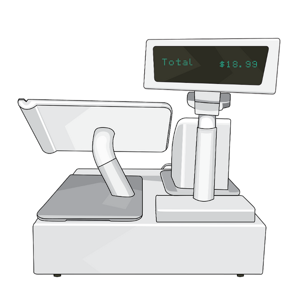 Display Pole for the Clover POS